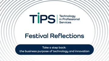 Festival Reflections Take a step back 0 Dthe business purpose of technology and innovation